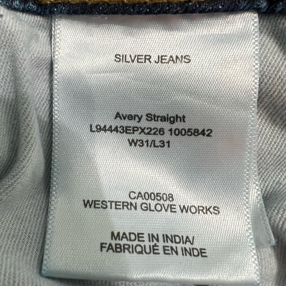 Women’s Silver Jeans Avery Straight W31/L31. Barely worn. Great condition. - Picture 4 of 4